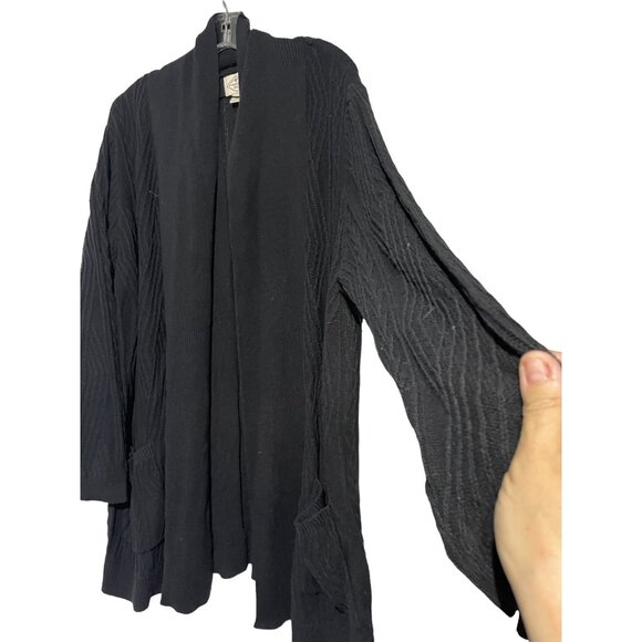 St John's Bay Women's Open Front Long Sleeve Knitted Cardigan Size 2X Cotton - Picture 3 of 5